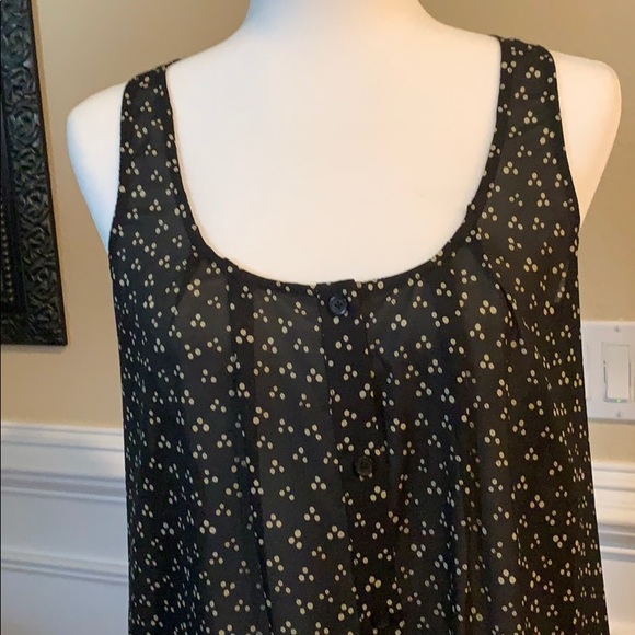 Collective Concepts tunic top - in black and tan print - Picture 2 of 6